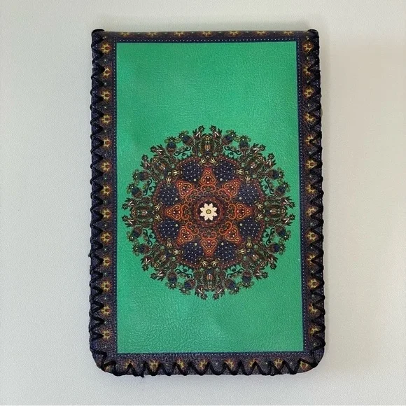 NEW Nasturtium Art of Living Kaleidoscope Vegan Leather Crossbody Phone Bag - Picture 3 of 10